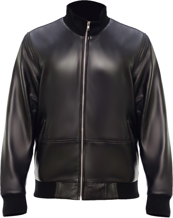 leather bomber jacket men